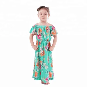 Wholesale Toddler Girl Printed Flower Baby Clothing Dress