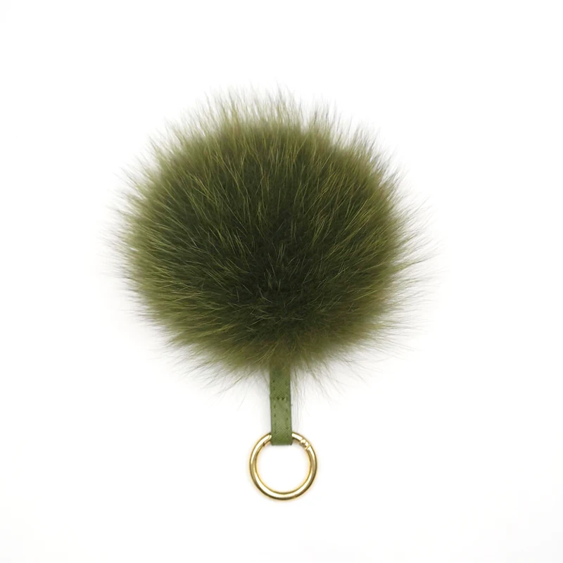
Индивидуальный искусственный мини-помпон из кроличьего меха с застежкой 