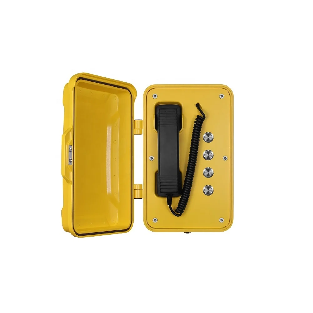 PSTN Anti-dust Watertight телефон для наружного аналоговый алюминиевый литой промышленный туннельный