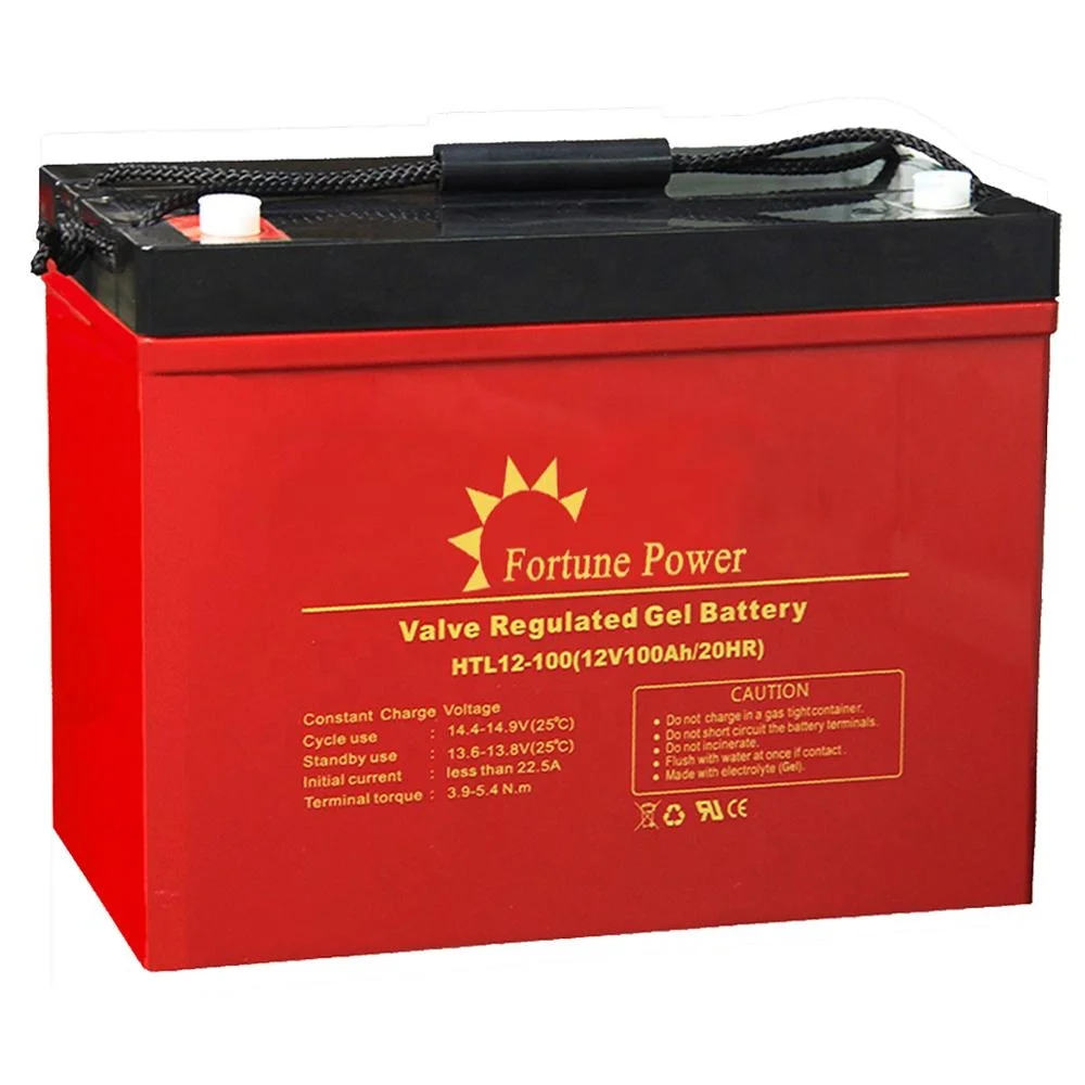 12V 100Ah 充電式ディープサイクルゲル鉛蓄電池 ソーラー蓄電用 VRLA 