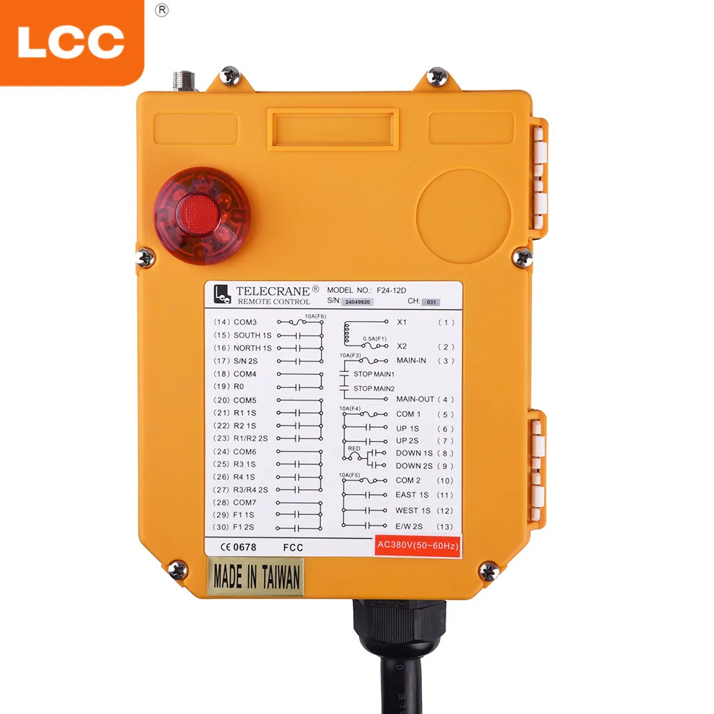 F24-12D  Universal Telecrane One Transmitter One Receiver Radio Crane Remote Control with Factory Price