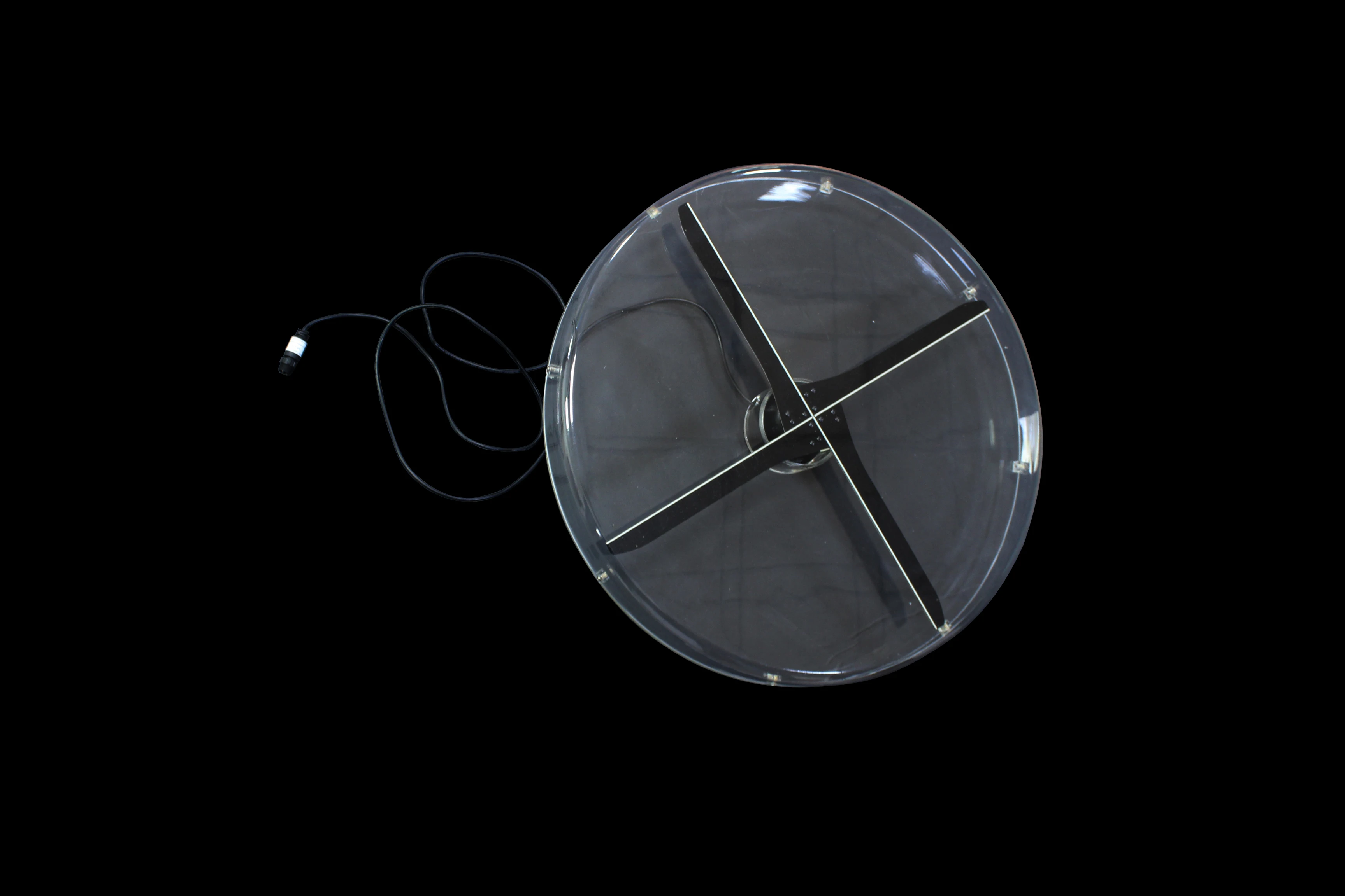 Прозрачная крышка вентилятора 60 см с 3D голограммой