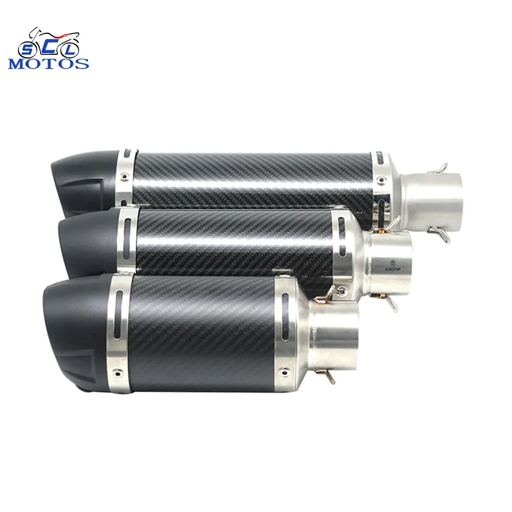 R089 D50.8 углерода волокно универсальный мотоцикл глушитель для CB500F CBR500R