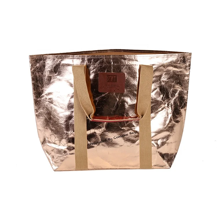 Wholesale superior quality waterproof plant flower packing bag with handles brown kraft paper bag
