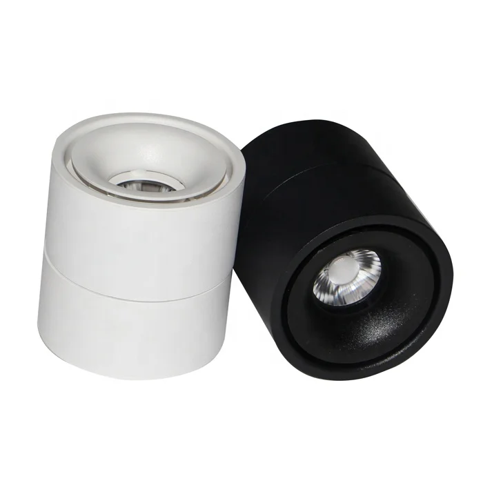 Modern 5W LED Ceiling Light Unique Rotating Tilting Design Remote Control Aluminum Black White Color Plastic Mounted Ceiling