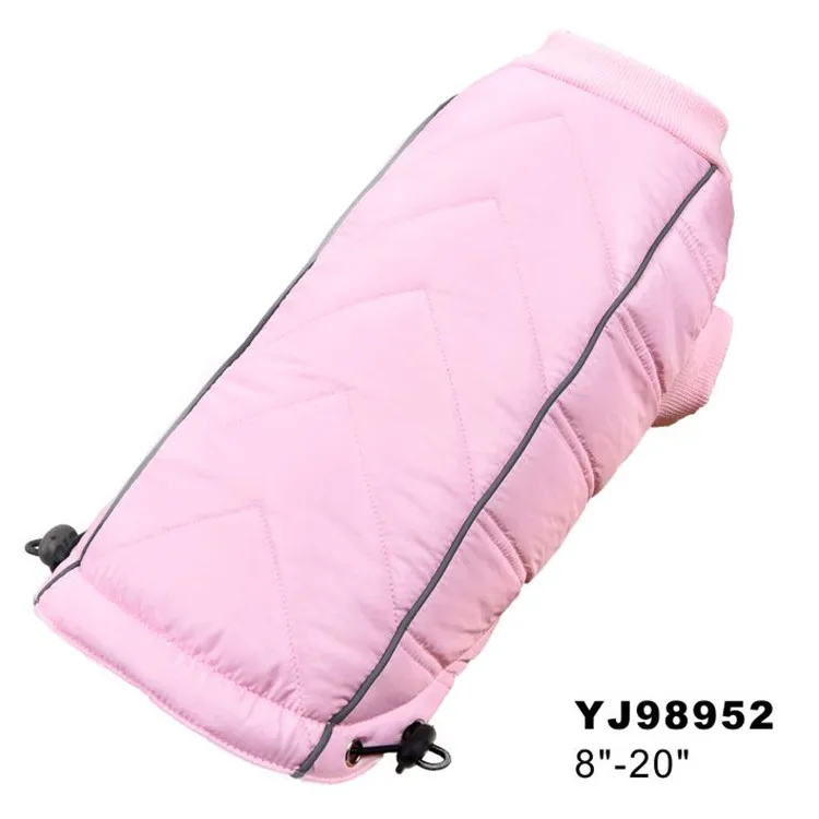 Новое поступление розовый зима водонепроницаемый куртка для собаки маленьких средних