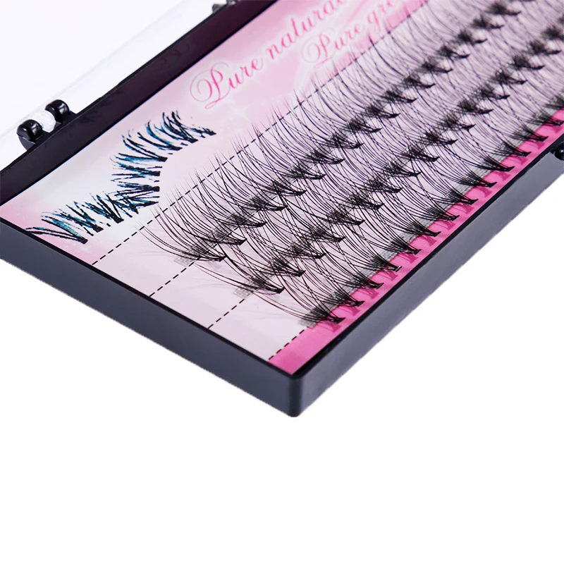 Натуральные накладные ресницы, 60 шт., 6-14 мм, индивидуальный кластер для макияжа, наращивание ресниц, накладные ресницы, нижние ресницы