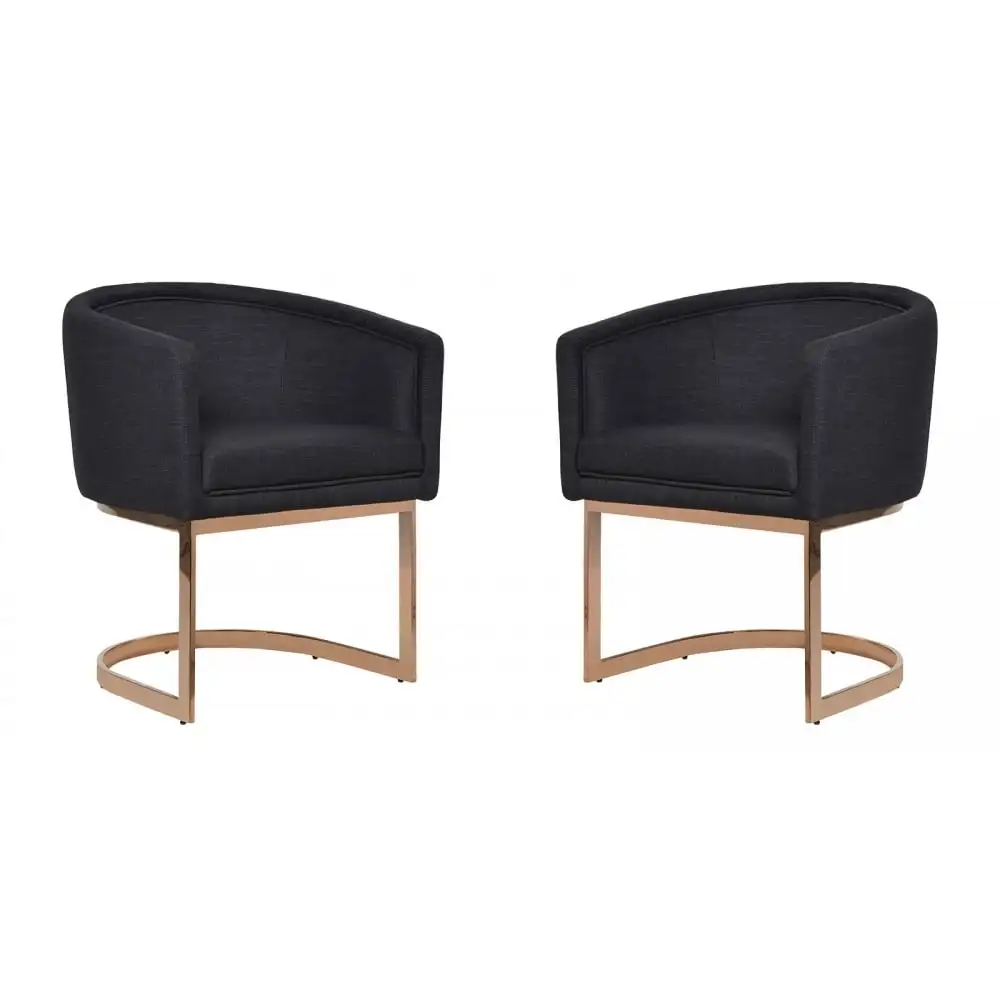 Modern Black Dining Chair Rose Gold Frame Buy Metal Frame Chair