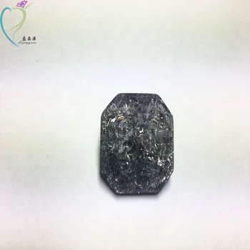 2019 Wuzhou Custom Asscher Cut Big Fusion Glass Gems