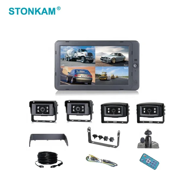 STONKAM 10.1インチHDクアッドビュー車載モニター（タッチスクリーン