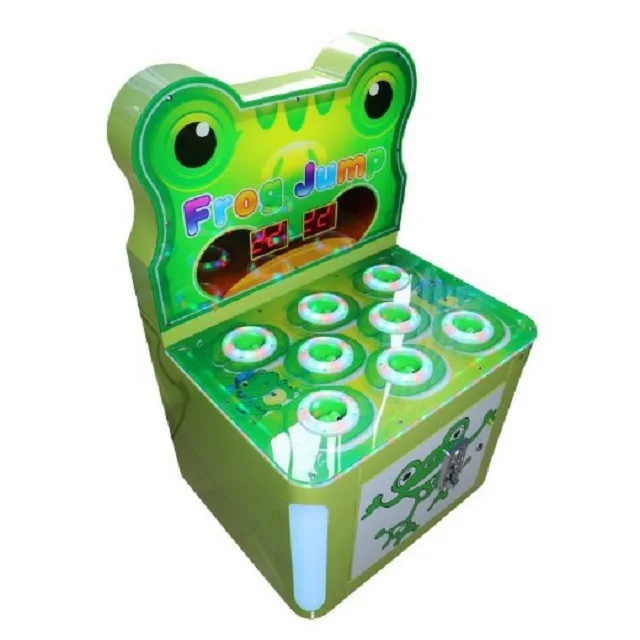 Indoor Coin Operated Arcade Frog Jump Children's Game