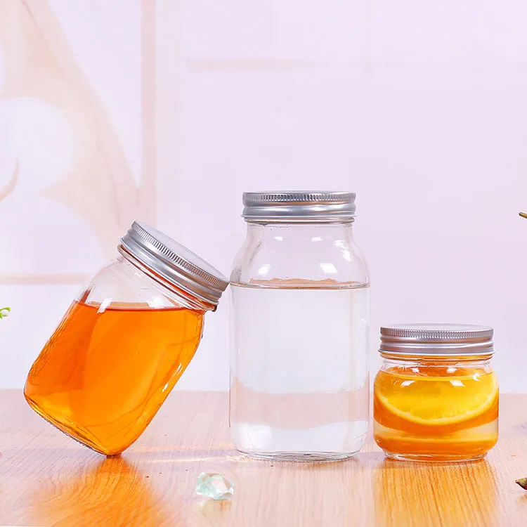 Factory Outlet 150ml 250ml 380ml 500ml 750ml 1000ml Honey Storage Jam Glass Jar Buy Glass Storage Jar Honey Jar Glass Clear Glass Jar Product On Alibaba Com