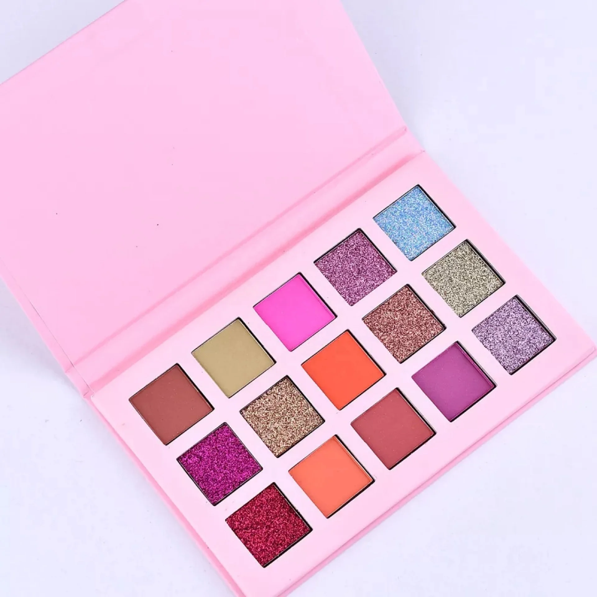 Бесплатный образец, водостойкие матовые блестящие тени для век, палитра, косметика, Шиммер, блеск, Алмазный пигмент, тени для век, пудра, макияж