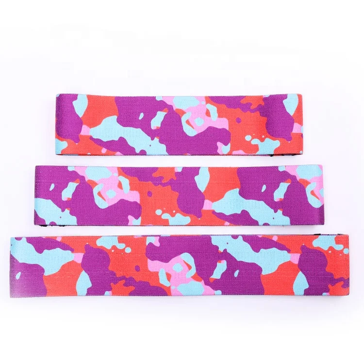 
3-дюймовый широкий эластичный тренер большой попой строитель тканые хип эластичный круг ремешок с усиленный чехол камуфляжной расцветки 