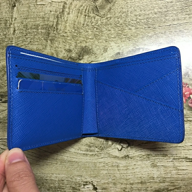 Wholesale Epi leather and saffiano leather wallet cheap top grain wallet  for men leather card wallet From m.