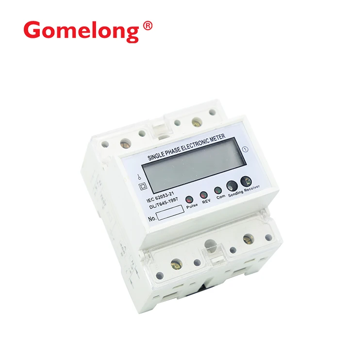 GOMELONG DDS5558 Single Phase Din Rail Remote Control Modbus Energy Meter With Relay