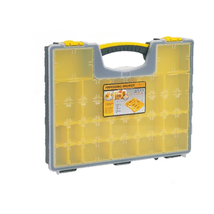 Petite boîte à outils en plastique de haute qualité, boîte transparente de rangement de vis, organisateur d'accessoires de quincaillerie tournevis avec serrure