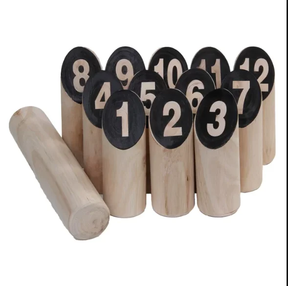 
Деревянный номер kubb, лучшая уличная игра 