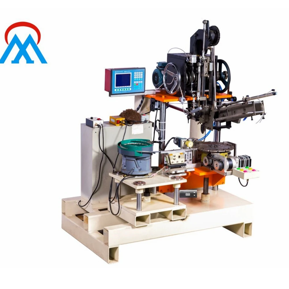 Meixin Automatic Trimming and Tufting Nail Polish Brush Making Machine Bottle Cap Brush Making Machine Nail Brush Making Machine