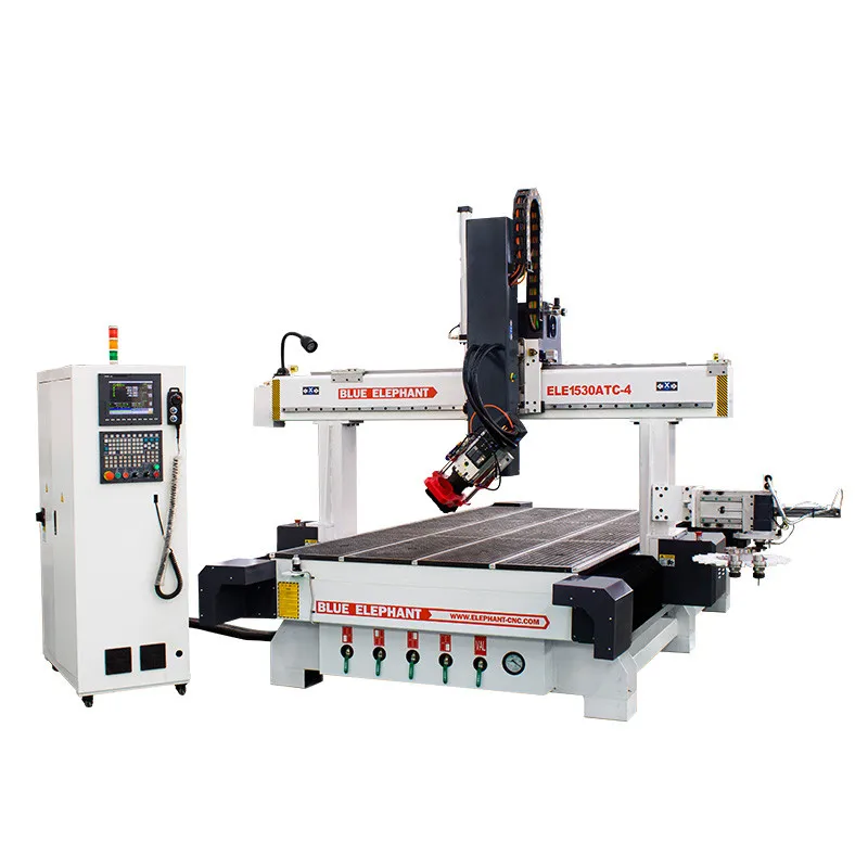 Blue Elephant 1530 4Axis Cnc Router Machine with ATC HSD Air Cooling Spindle