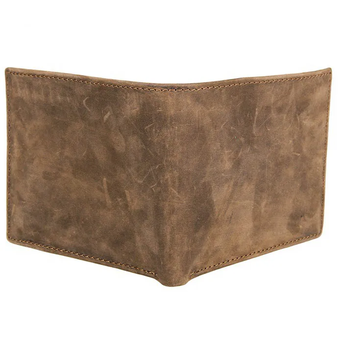 New Arrival Personalized Logo Removable Card Holder Crazy Horse Leather Wallet