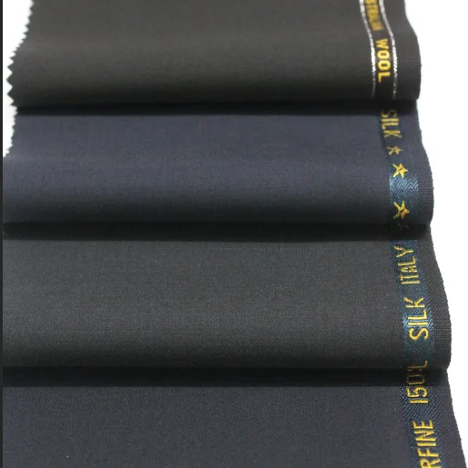 High Yarn Count Doeskin Wool Fabrics for High Quality Regular Ready to Ship Merino Worsted Material