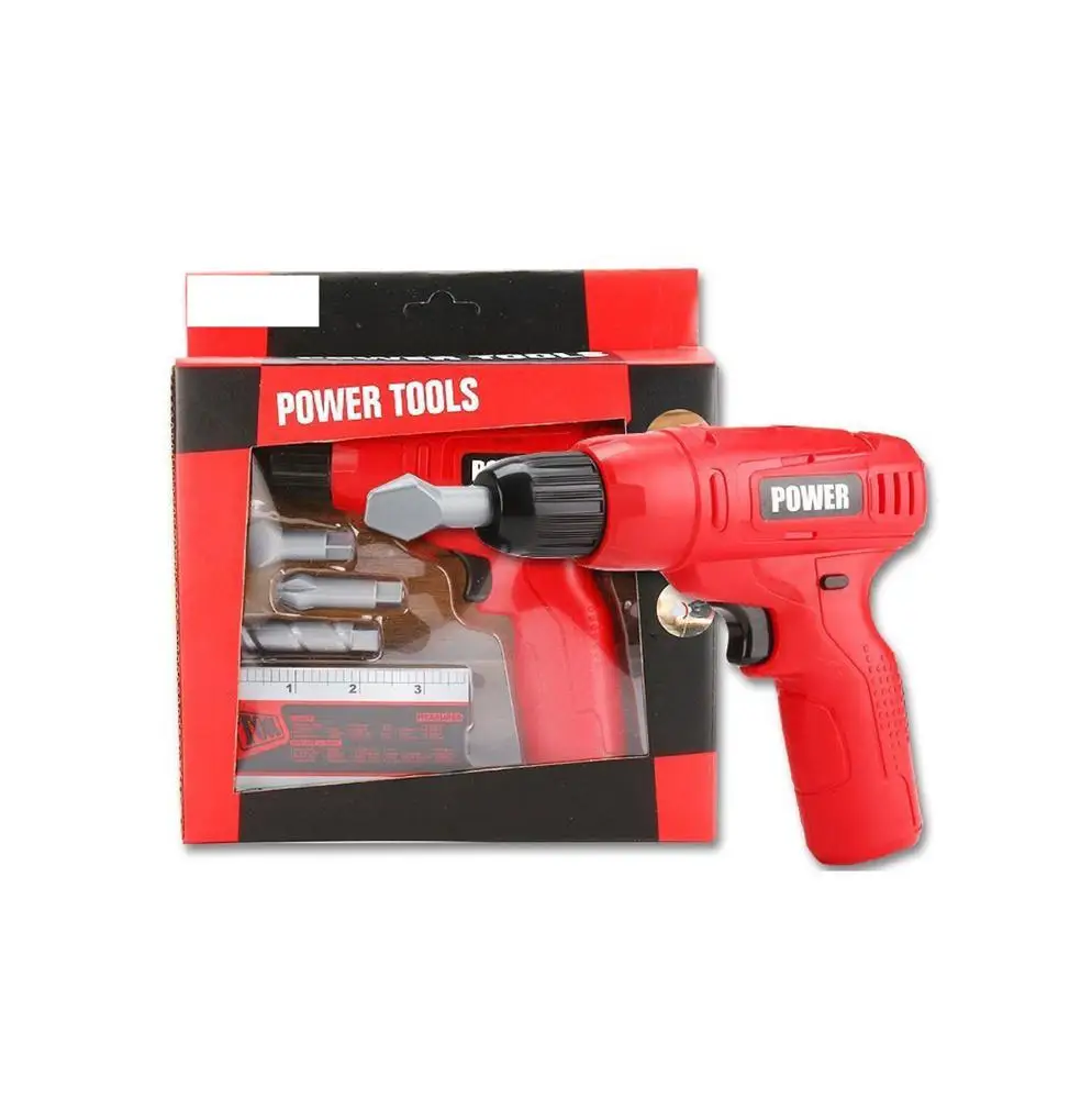 Набор мини-игрушечных дрель с электроинструментами-включает в себя 3 сменных сверла реалистичный звук и