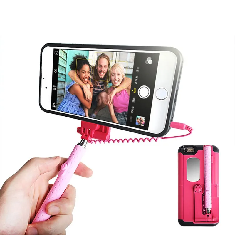 Wholesale Cell phone Selfie Stick Case For Phone Plus Wire Control Selfie Mobile Shell For Mobile phone Plus Back Cover From m.alibaba.com