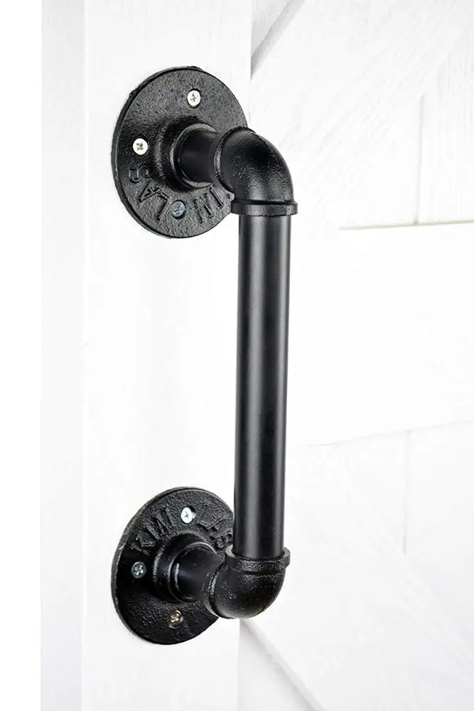 Гладкая черная ручка для трубы 12