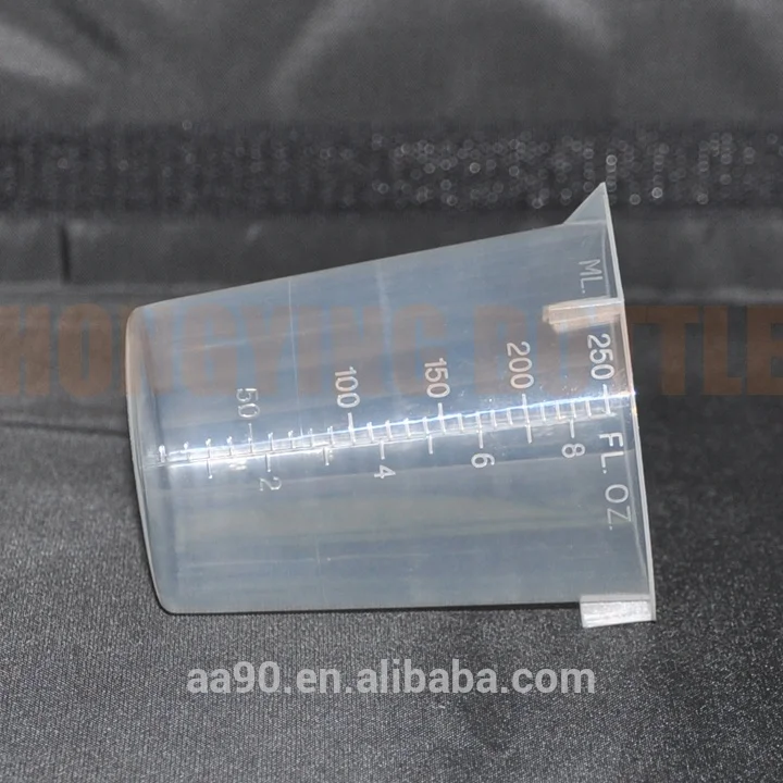 100% NEW PP MEASURING CUP 250ML for LAB TOOLS CAN CUSTOMIZE the MOLD ACCORDING to DRAWINGS and SAMPLES