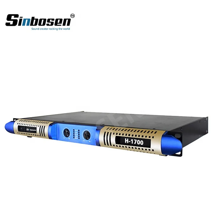Sinbosen 1U 2 Channel Professional Stable 3600 Watt Sound Equipment Amplifiers Speaker H-1700 High Digital Power Amplifier