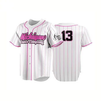 Source Thai Quality Apparel Sublimation Printing Team Baseball Jerseys  Wholesale Cheap Baseball Shirts Striped Baseball Uniform on m.