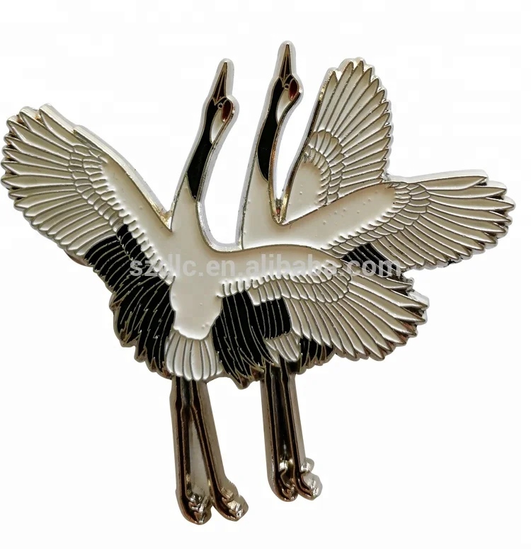 Индивидуальные дешевые цыпленок 3D металла ВВС авиакомпании печати значок на безопасной булавке