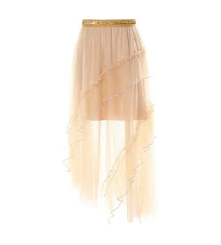 Fashion Tutu Tulle Skirt Women Long Maxi Skirt 2023 Spring Summer Korean High Waist Skirt Female