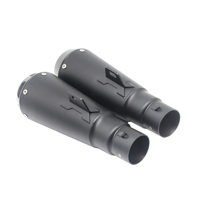 SCL-2018030036 черный производительность мотоцикл выхлопной трубы глушитель