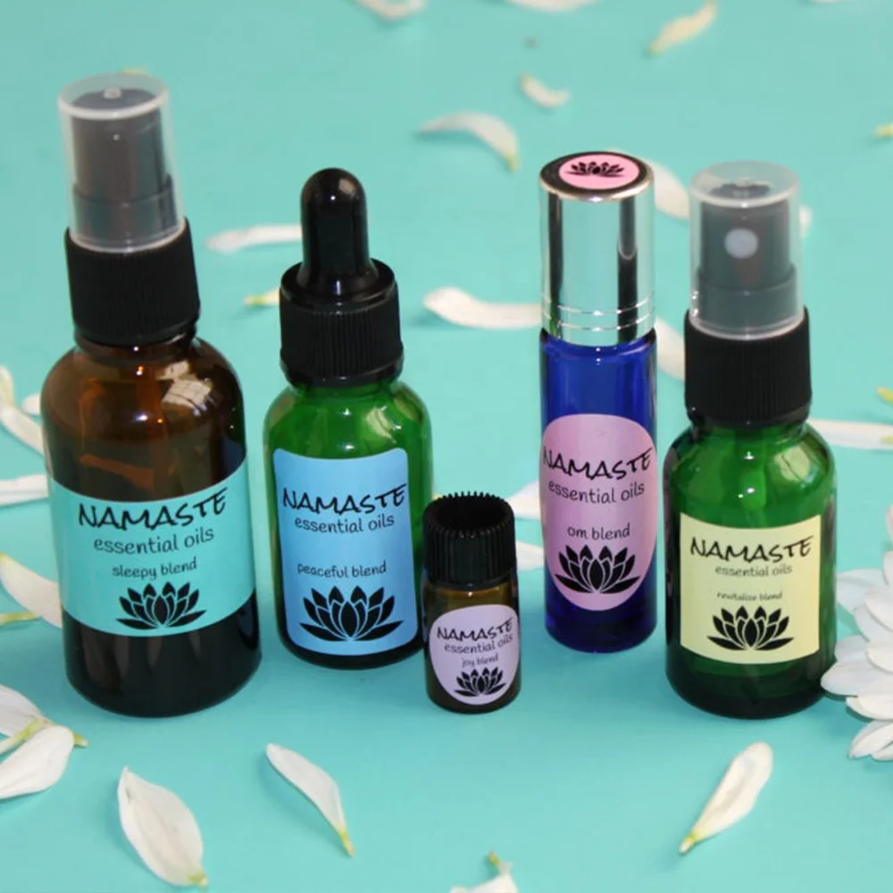 Cheap Custom Printed 10ml 30ml Vial Essential Oil Glass Bottle Private Labels Roll Self Adhesive Stickers