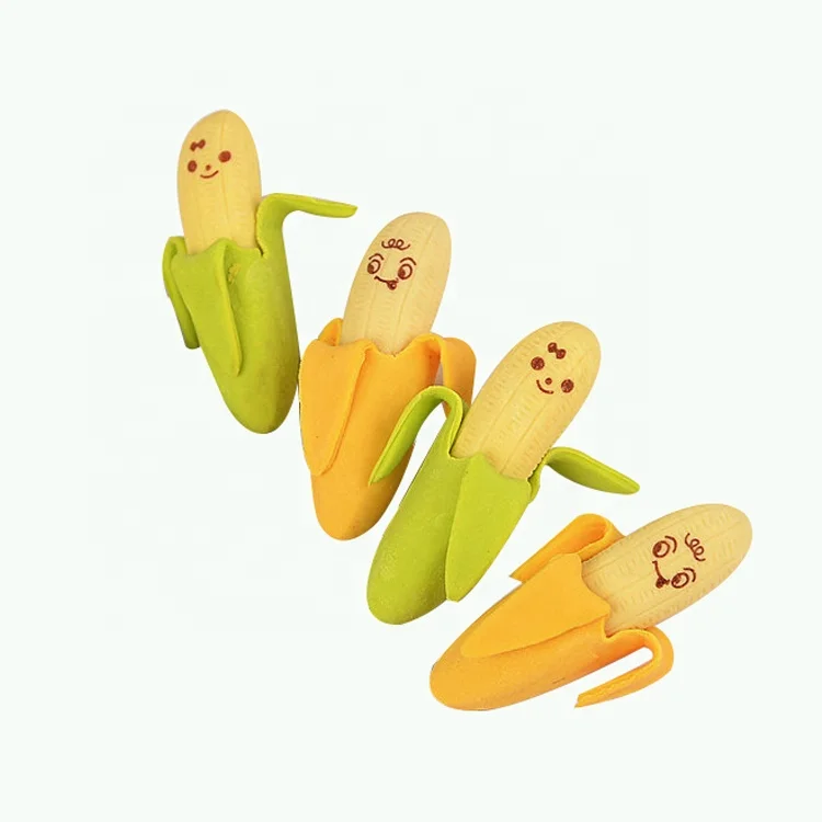 
 Коллекционный 3D kawaii craft демонтированный фруктовый банановый ластик для студентов  