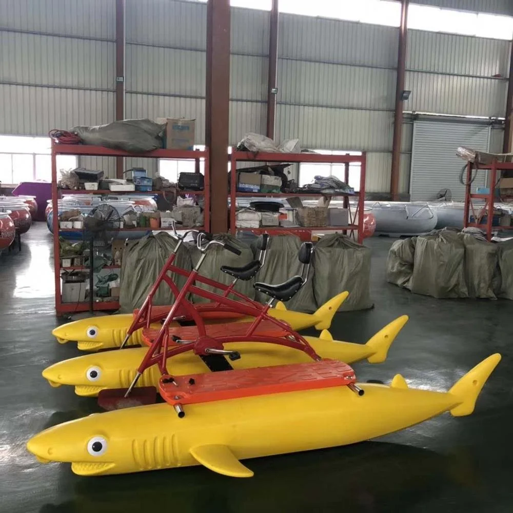 Factory Design 3person Aqua Bike Beach Bicycle Fiberglass Water Bike (m