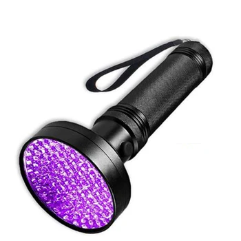 UV black light 100 LED hand lamp 395nm UV flashlight
