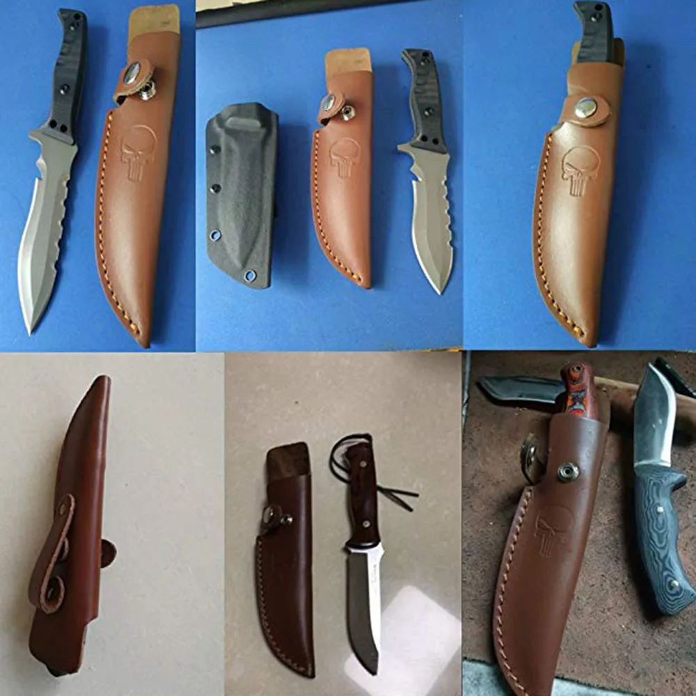 design genuine leather sheath for knife pocket knife sheath with