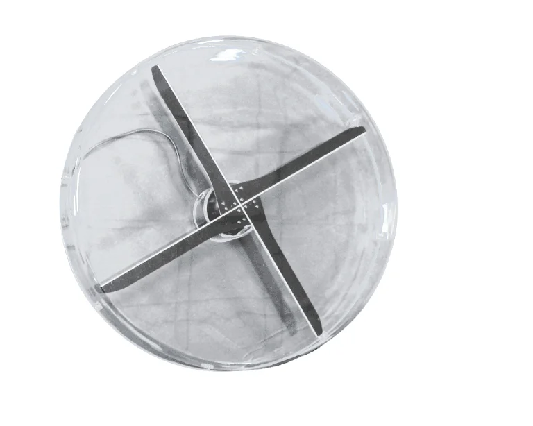 Прозрачная крышка вентилятора 60 см с 3D голограммой