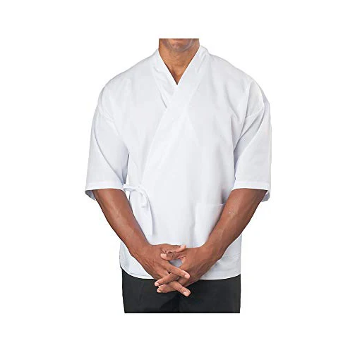 Высококачественное японское пальто шеф-повара суши из полиэстера и хлопка на заказ, одежда шеф-повара