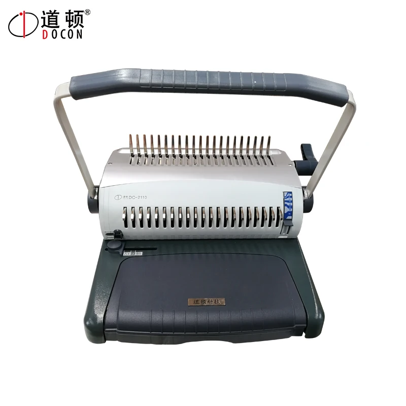 A4 Size Plastic Comb Binding Machine With Cheaper Price Comb Type Rubber Ring Clamping and Pressing Binding Machine
