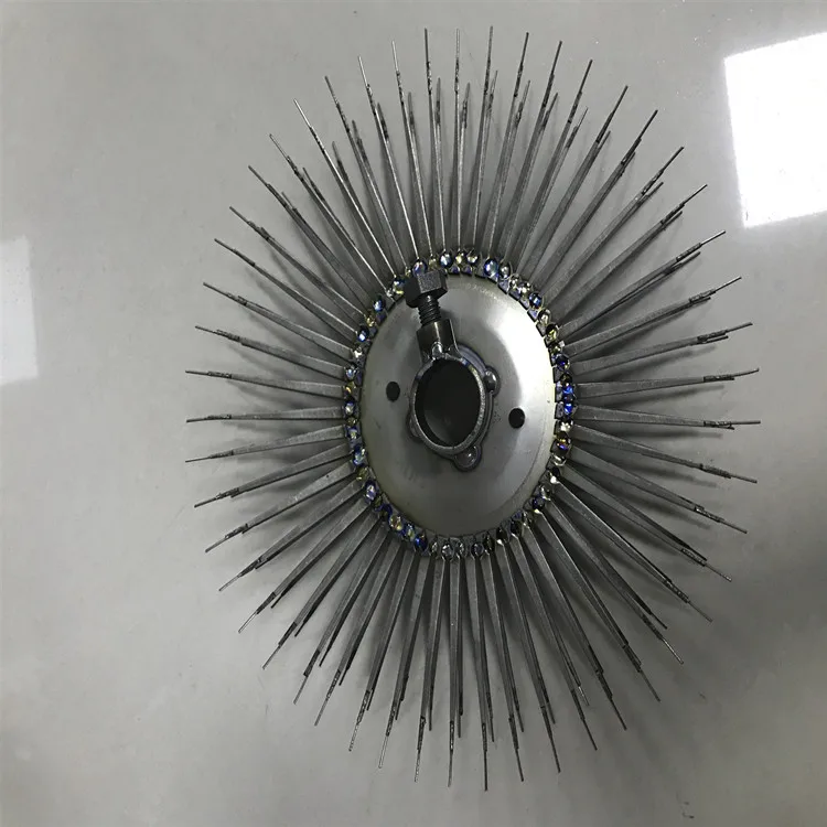 AATi Production Suitable Electroplating Titanium Pointed Split Finger Disc Anodizing Rack Titanium Jigs