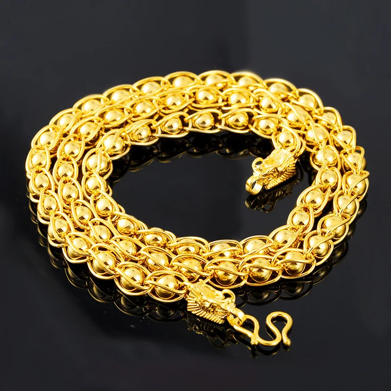 Gold Necklace Jewelry,Handmade 