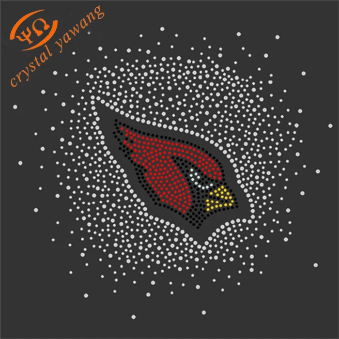 Source custom Arizona cardinals iron-on rhinestone transfer motif