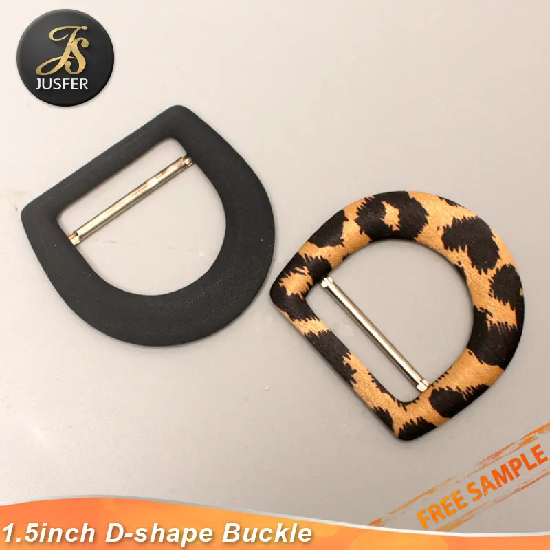 D Shape Fabric Self Covered Belt Buckle for Coat Belt
