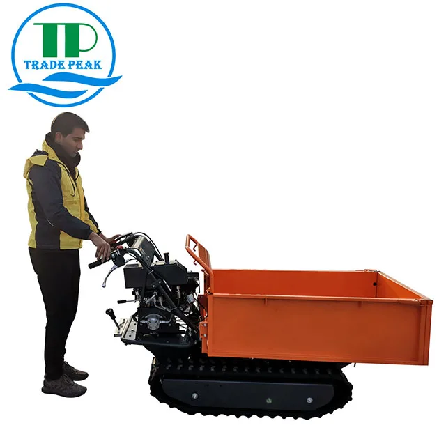 Ready Ship 500kg Load Capacity Mini Dumper Self-Loading Hydraulic Mini Transporter Core Components Engine Gearbox Crawler Loader