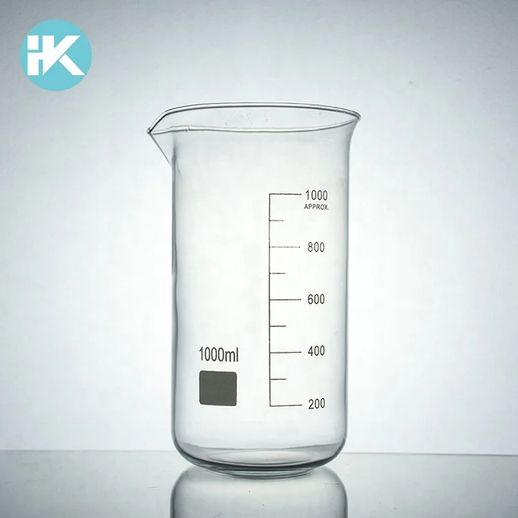 Huke изготовленный на заказ боросиликатный 3 tall форма лаборатории 1000 ml beaker использует