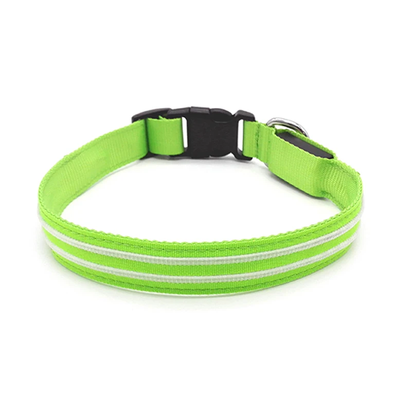 2019 уникальный дизайн водонепроницаемый перезаряжаемый ошейник светодиодный мигающий ошейник для собак